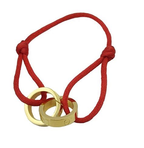 cartier red rope bracelet